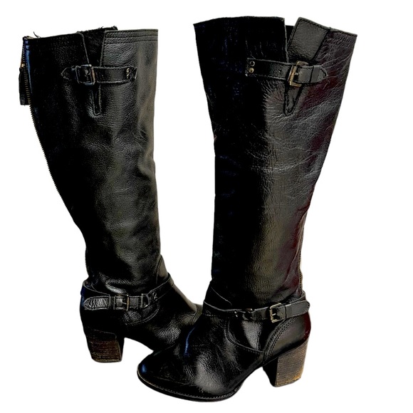 Steve Madden Shoes - Steve Madden Black Leather Heeled Boots